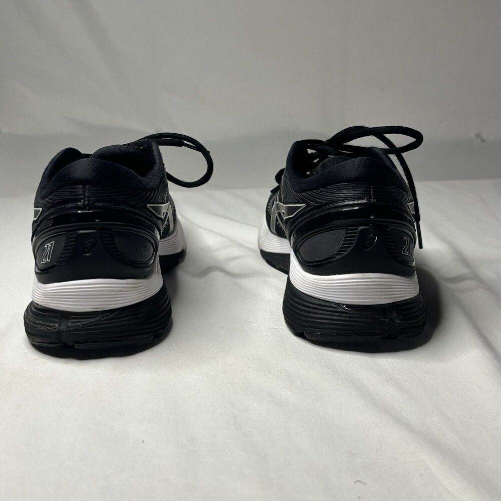 ASICS GEL-Nimbus 21 Black White Running Shoes Women’s Size 9.5 - Picture 4 of 9